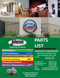 Johnson Hardware Parts List