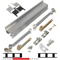 Picture of 2610F96S 1 - 48" Door Soft-Close Hardware Set, Mill Finish Track