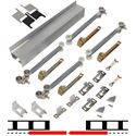 Picture of 2610S302 2 - 30" Door Soft-Close Hardware Set, Mill Finish Track