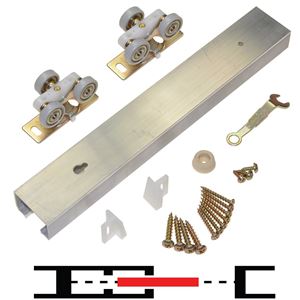 Picture of 100PDHD 1-Door Hardware Set, 48" Track