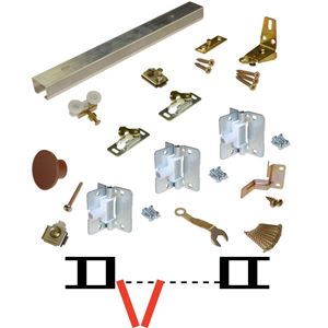 Picture of 111FD 36" [914mm] Track, 2-Panel Hardware Set