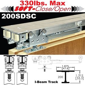 Picture of 200SDSC Soft Operating Sliding Bypass Door Hardware